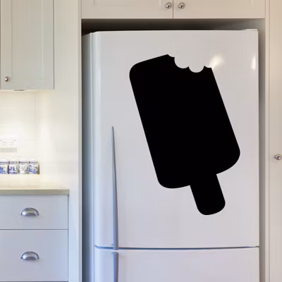 Sticker ardoise tableau noir – stickers muraux adhésif effaçable – GLACE ESQUIMAUX – 55x40cm