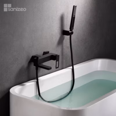 Mitigeur Bain/Douche Anti-Calcaire Noir Mat IMEX SUECIA BDC032-7NG