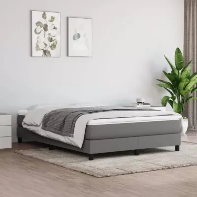 347775 vidaXL Matelas de lit à ressorts ensachés Gris foncé 140x190x20 cm