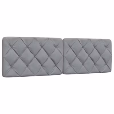 Coussin de tête de lit gris clair 160 cm tissu vidaXL
