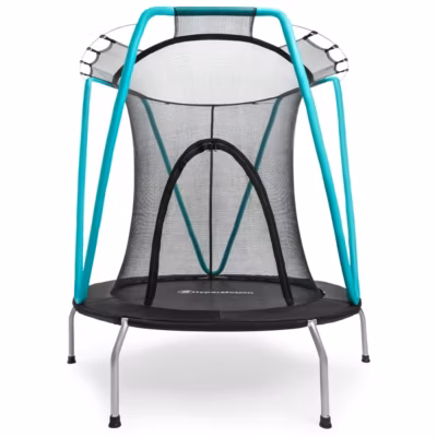 Trampoline enfant avec filet de sécurité, Diamètre 137cm Zippée-Trampoline enfant 3-8 ans acier galvanisé – max 25 kg