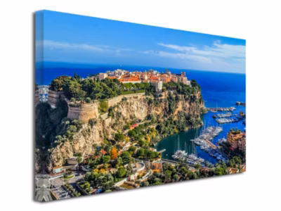 DECLINA, Tableau toile imprimée, Tableau toile photo Monte Carlo, 120×80 cm