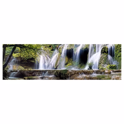 Brise vue imprimé CUISANCE nature, H.1.5 x L.5 m, 100% occultant, Made in France par Scenolia + kit de fixation offert