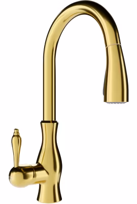 Mitigeur cuisine Mexen Savita doré avec bec rétractable 23,1 cm