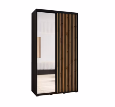 Armoire Sapporo 2 a portes coulissantes H. 205,2 x L. 140 x P. 60 2 portes