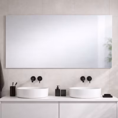 Miroir Réversible 120X70 Avec Bordure En Fil Brillant