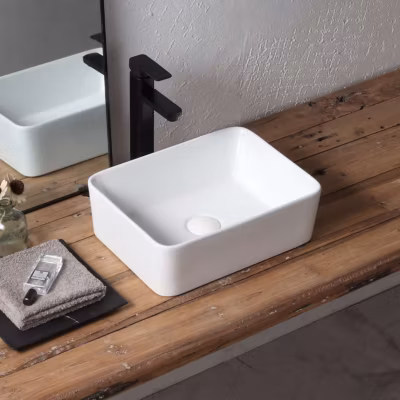 Lavabo à poser RT4030 céramique 40,5x13x30 cm blanc