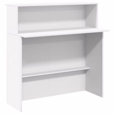 Bureau de réception Blanc 100x50x103,5 cm Bois d&rsquo;ingénierie vidaXL