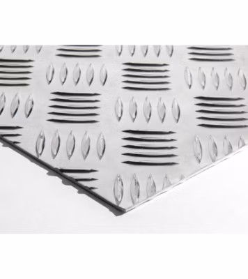 Plaque Aluminium Strié, ép. 2/3mm, Hauteur 35cm x Largeur 70cm