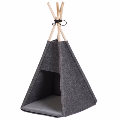 Lit pour animal ULUBEY Filz Gris foncé