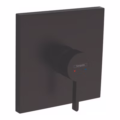 Façade robinet encastré mécanique HANSGROHE Finoris Noir mat