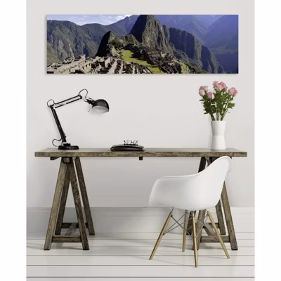 Tableau toile XXL en kit Machu Picchu 130 x 40 cm – Toile textile sans PVC