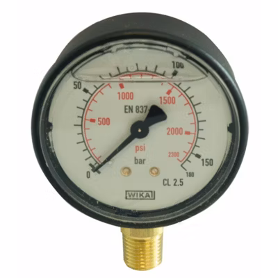 Manomètre à bain de glycérine 0 – 160 bars – M 1/4&Prime;