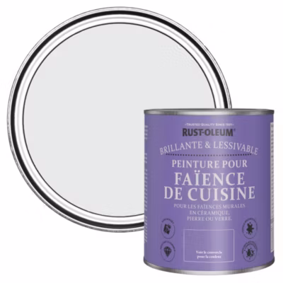 Peinture Grise pour Faïence de Cuisine, Brillant – RUST-OLEUM – Monaco 750ml