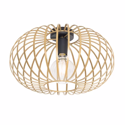Plafonnier design doré 39 cm – Johanna