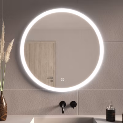Miroir salle de bain LOMAZOO Vegas avec LED 70 cm rond