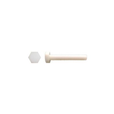 50 Vis Métaux Tête Hexagonale F/Total 10 x 50 mm – DIN 933 – Polyamide – D-Work