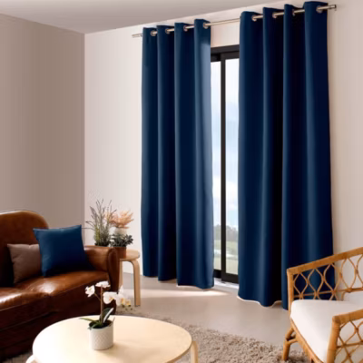 Rideau occultant 140×240 Basic bleu marine