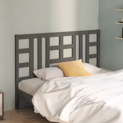 vidaXL Tête de lit Gris 166x4x100 cm Bois massif de pin 817852