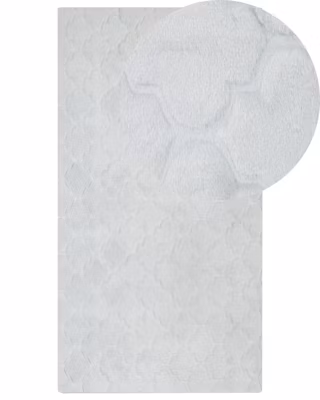 Tapis en fausse fourrure GHARO Gris clair 80 x 150 cm