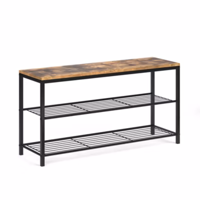 Vicco Banc pour chaussures Bois antique 100×51.5cm