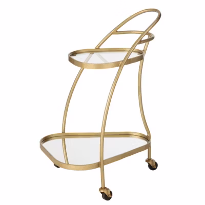 Desserte 2 Niveaux Design « Leanor » 83cm Or
