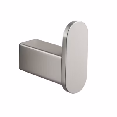 BALNEO – crochet porte-serviettes en acier inox argenté – crochet de salle de bain QARX inoxydable