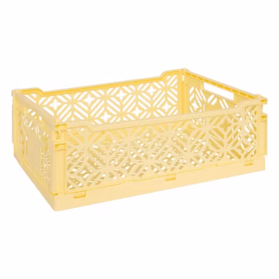 Cagette pliante Arry jaune 40x30x15cm – Atmosphera