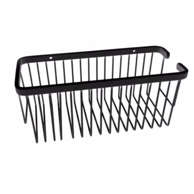 Porte-gel rectangulaire GUN METAL avec une finition GRAPHITE / anthracite mate en aluminium Kibath
