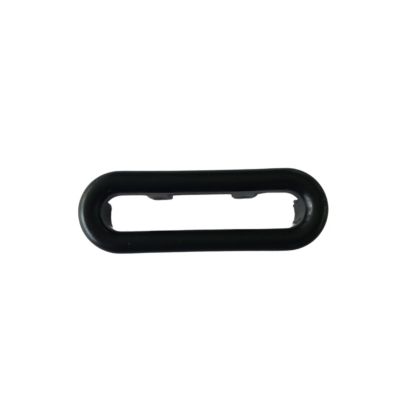 BALNEO Anneau pour lavabo avec bouchon de trop-plein ovale noir