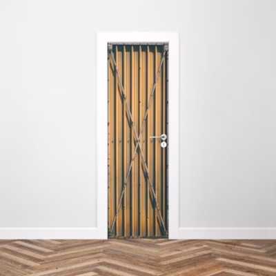 Sticker Porte Métallique 204 x 63 cm
