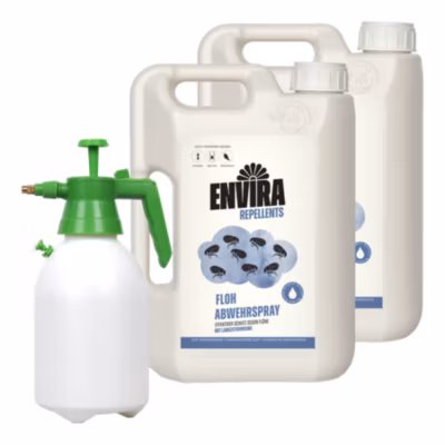 Envira Spray Anti-Puces avec Pulvérisateur a Pression – Protection Rapide et Efficace 2X2L + pulvérisateur à pression