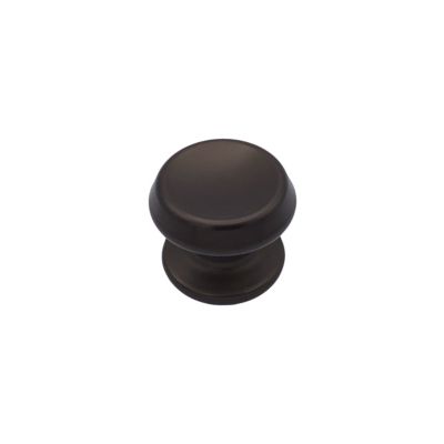 Bouton tirant de porte fixe D70 mm en aluminium  Marron foncé – breveté