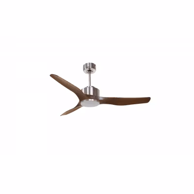 Modulo Regular Exterior – un ventilateur pour extérieur IP44, DC 127 cm Chrome pales abs marron sans Lumière  20 à 30 m²