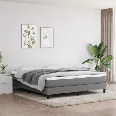 347835 vidaXL Matelas de lit à ressorts ensachés Gris foncé 180x200x20 cm