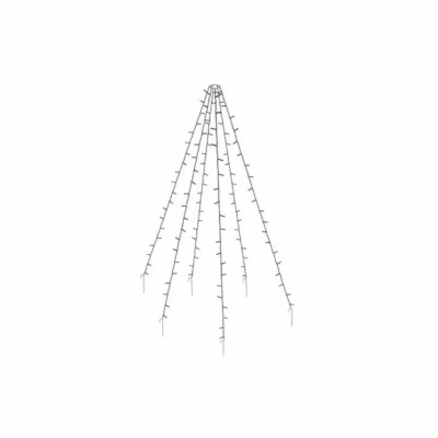 Ambiance Mât à guirlande lumineuse de Noël avec 192 LED 208 cm 439750