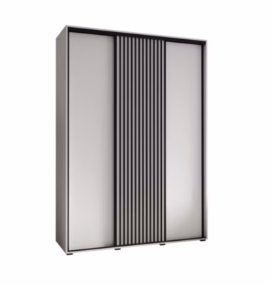 Armoire Sapporo 1 a portes coulissantes H. 205,2 x L. 180 x P. 60 3 portes
