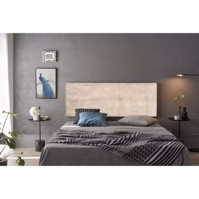 Tête de lit – ECCOX – Cala – Tissu beige – Rembourrage en mousse HR – 190 cm