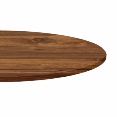 Plateau rond 90cm decor chene hunton – Restootab
