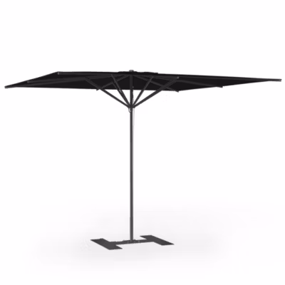 Parasol de terrasse complet Privilège Noir 300 x 300 Armature Noir