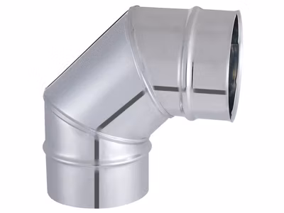 Coude lisse de raccordement de 90 degrès d&rsquo;angle – modèle TYRAL – inox 304 – D.139