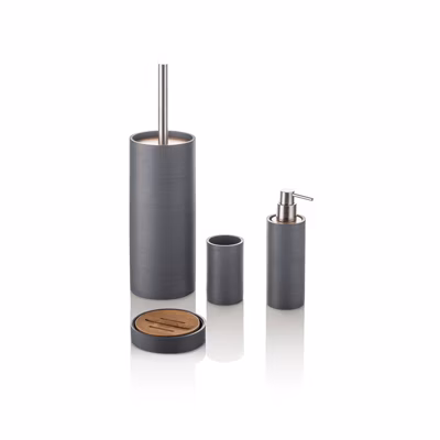 Set de 4 pièces GAETA gris en Resin