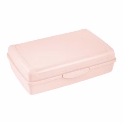 Grande Boîte à goûter en plastique sans BPA 3,7 litres – Rose