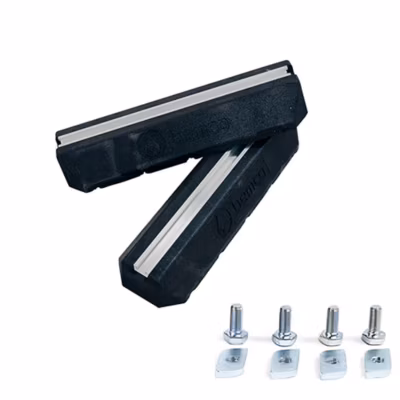 Bloc de montage bas anti-vibration 600x180x100mm 2pcs