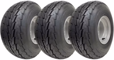18.5×8.50-8 Roues et pneus de remorque 4×4&Prime; PCD Road Legal 425kgs (Lot de 3)