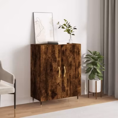 vidaXL Buffet chêne fumé 69,5x34x90 cm bois d&rsquo;ingénierie 827705