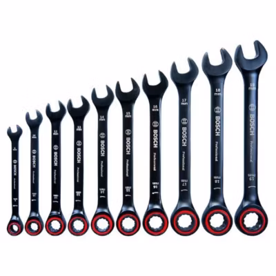 Set de 10 clés mixtes à cliquet professionnelles – BOSCH – 1600A016BU