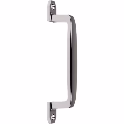 Poignée de tirage droite chromée – 185 mm – Type 466 – Vachette