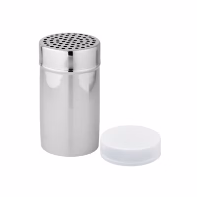 Saupoudreuse à sucre glace et cacao en acier inoxydable avec couvercle 13 cm Fackelmann Divers