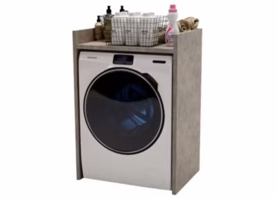 Armoire pour machine à laver et sèche-linge RAUMHIRSCH 62 cm de profondeur Meuble compact